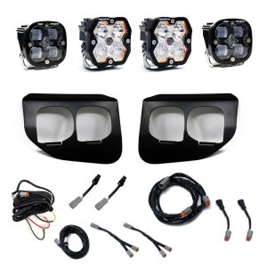 Ford SD Fog Light Pocket Kit - Baja Designs - Squadron 2.0 SAE/Sport Dual (Driving/Combo) - Clear - `20-`22 Ford SD Fog Light Pocket Kit - Baja Designs - Squadron 2.0 SAE/Sport Dual (Driving/Combo) - Clear - `20-`22